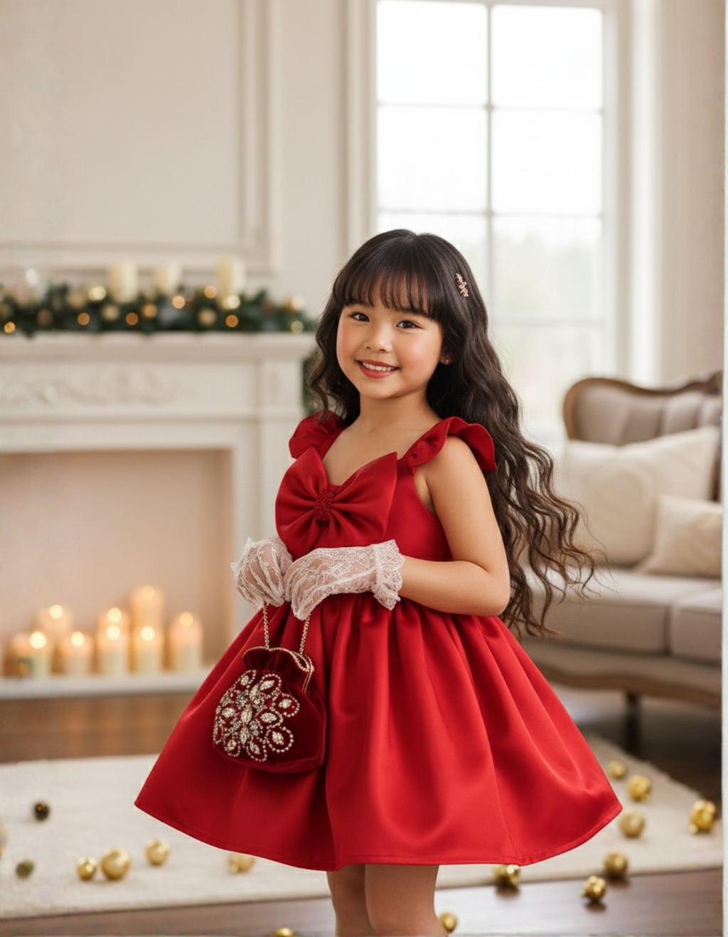 Angelina Bow Kids Dress