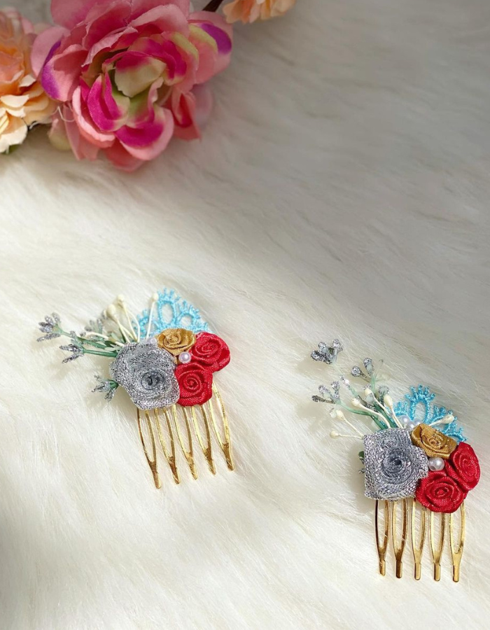 Head Floral Hair Combs for Special Occasions