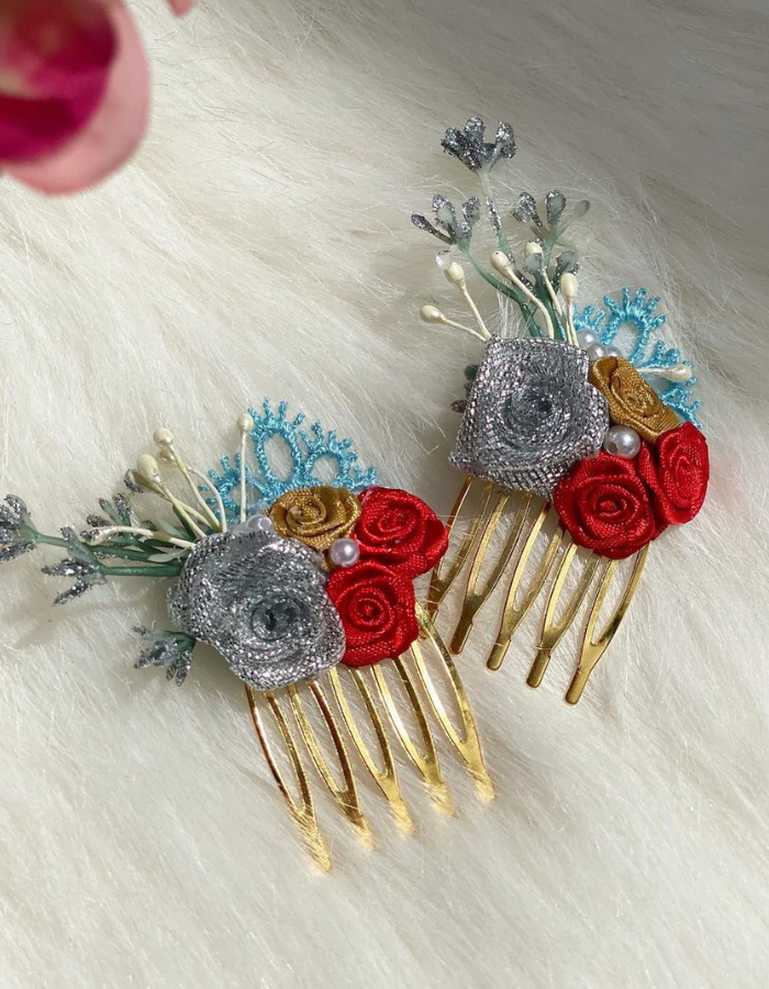 Head Floral Hair Combs for Special Occasions