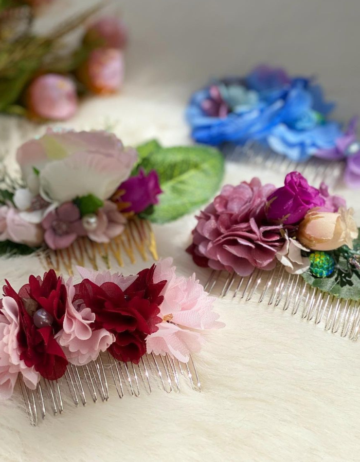 Head Floral Hair Combs for Special Occasions