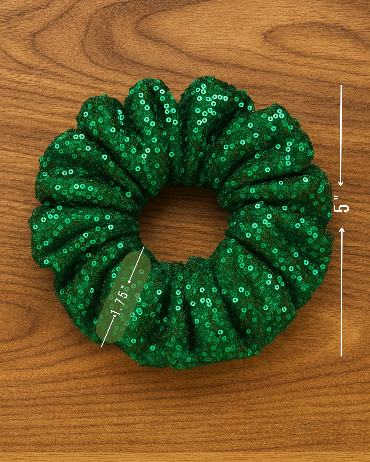 Vivary Sequined Hair Scrunchie | Luxury Look Scrunchies